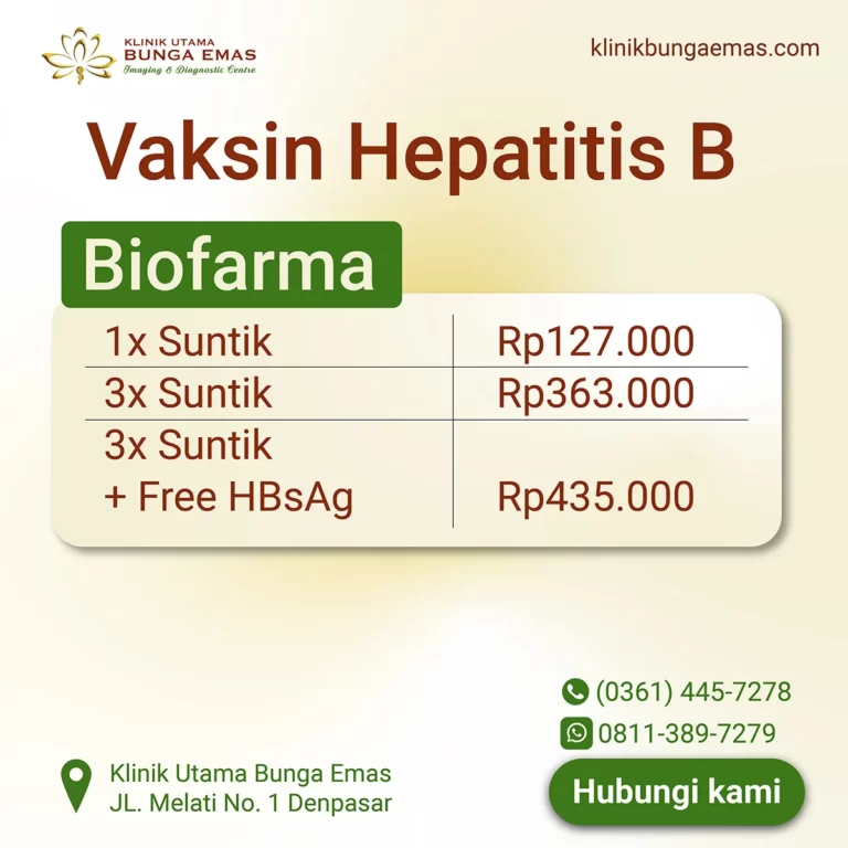 Vaksin Hepatitis B Biofarma di Denpasar Bali