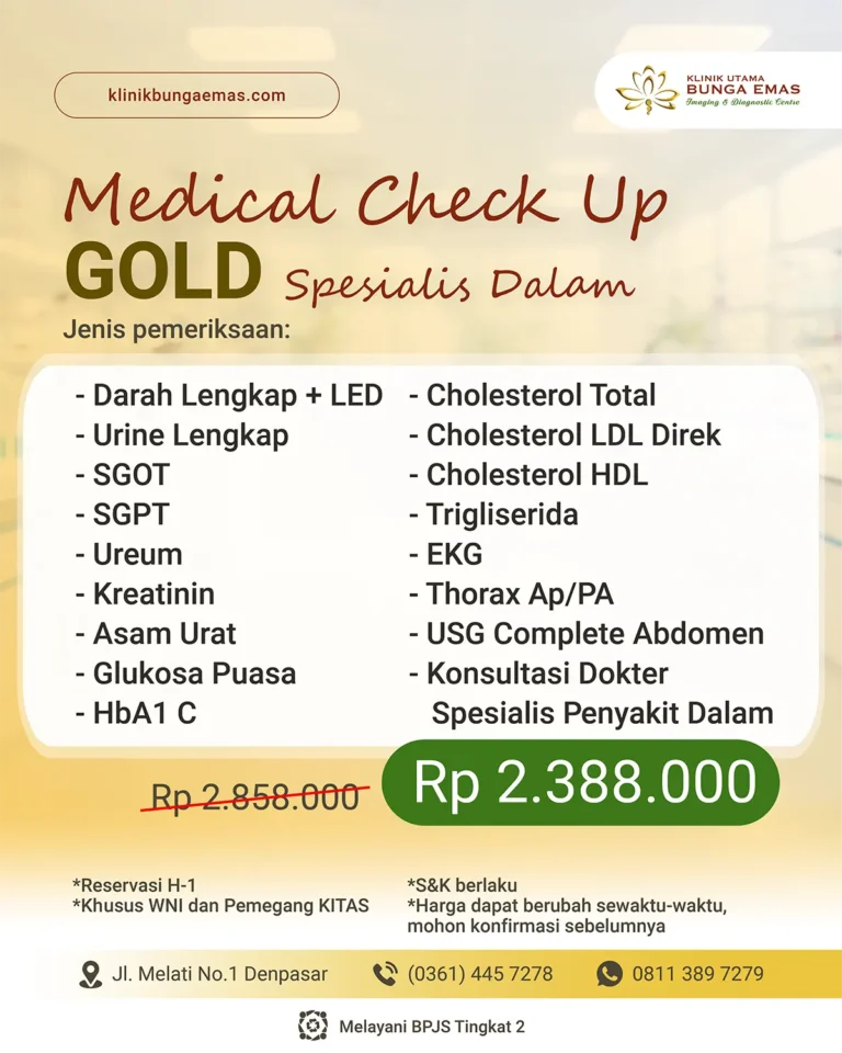 Medical Check Up 2026-Gold Dalam 2026