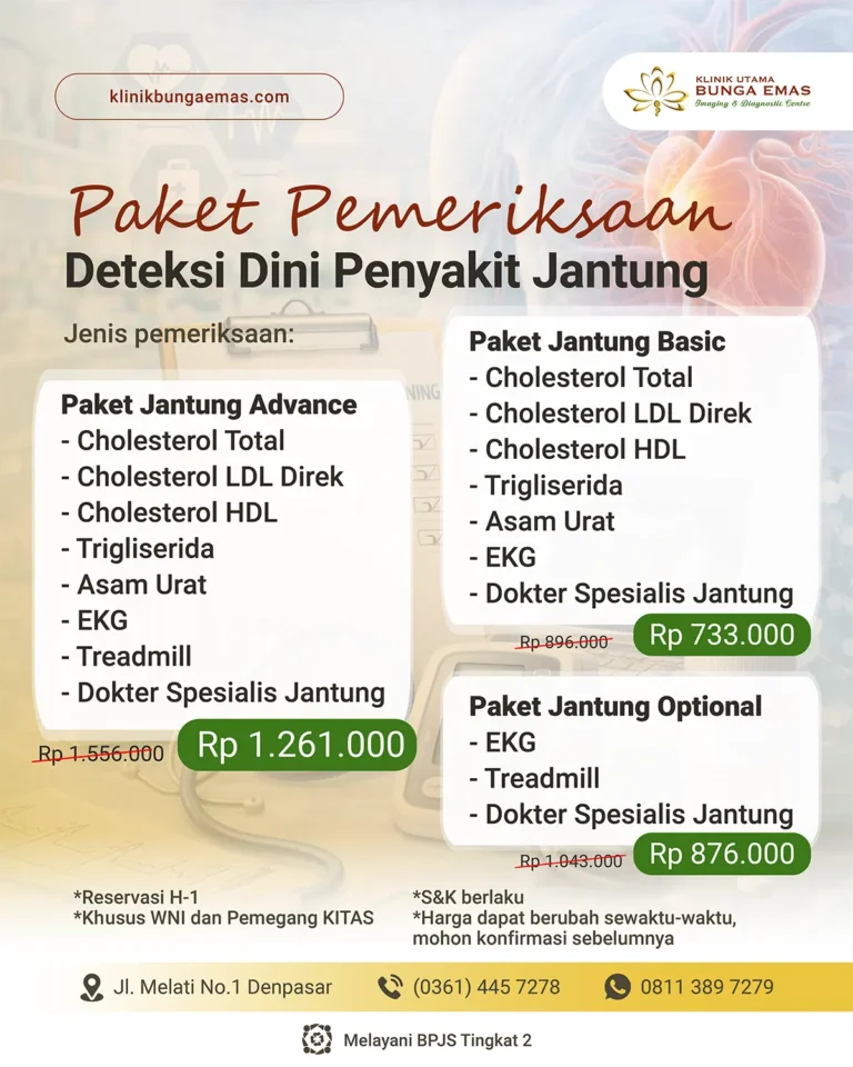 Paket Pemeriksaan Deteksi Dini Penyakit Jantung 2026