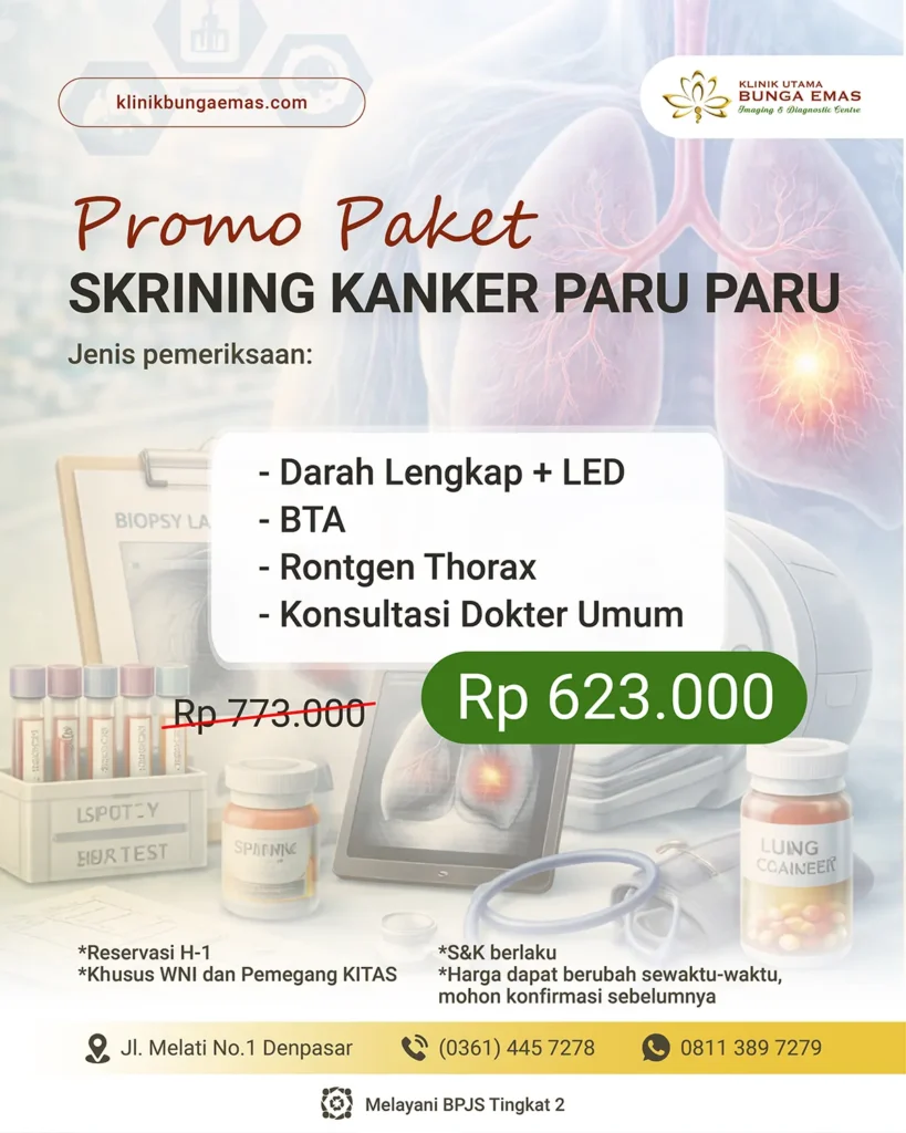 Promo Paket SKRINING KANKER PARU PARU 2026