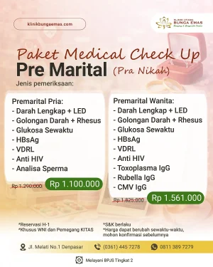 Paket Pre-Marital Pria - Rp 1,100,000
