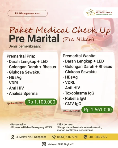 Paket MCU Pre Marital Pria Wanita 2026