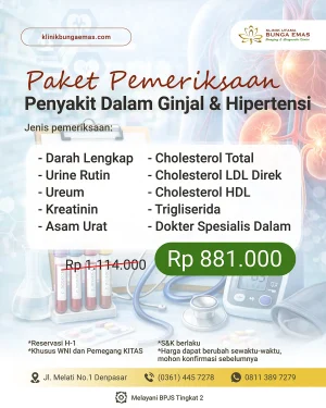 Promo Pemeriksaan Penyakit Dalam Ginjal dan Hipertensi