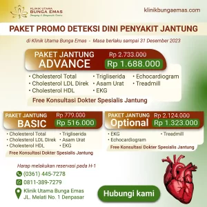Promo Paket Deteksi Dini Penyakit Jantung