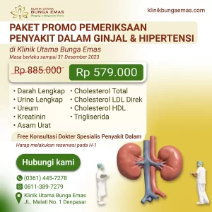 Promo Paket Pemeriksaan Ginjal & Hipertensi